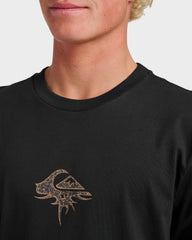 Three Piece Long Sleeve T-shirt - Black