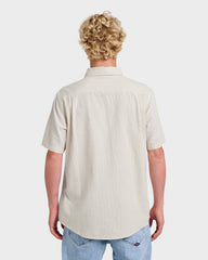 Oxford Stripe Classic Short Sleeve Shirt - Moonstruck