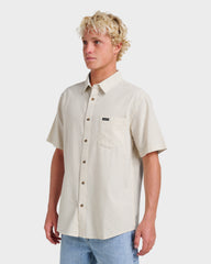 Oxford Stripe Classic Short Sleeve Shirt - Moonstruck