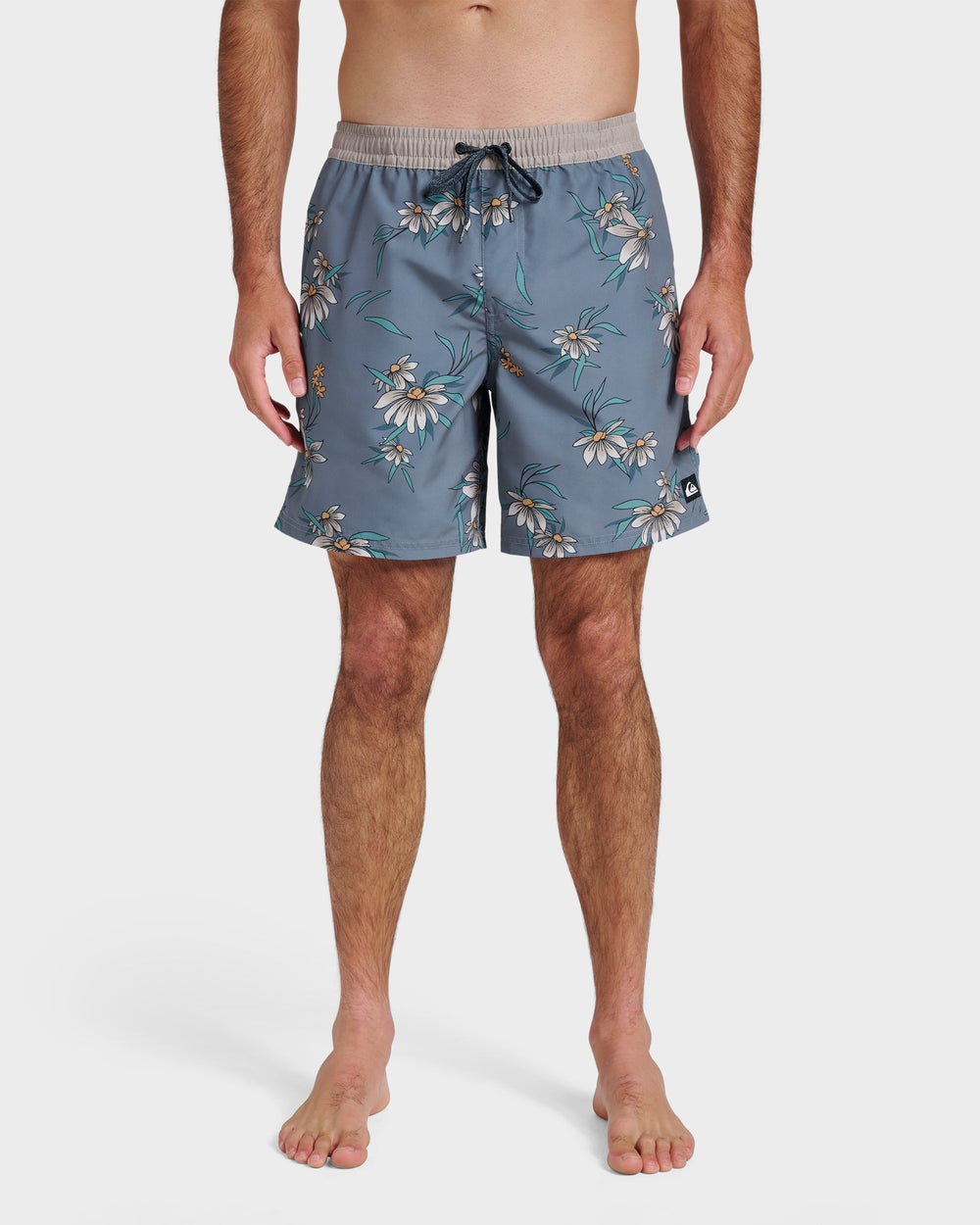 Everyday Coastal Flora 17" Swim Trunks - China Blue