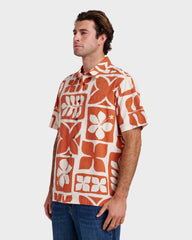 Waterman Tiki Island Shirt - Hot Sauce