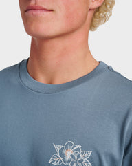 Floral Needs Classic T-shirt - China Blue