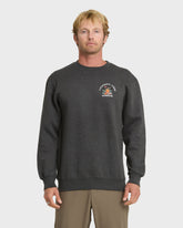 California Vibes Crew Fleece Sweatshirt - Charcoal Grey
