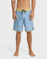 Surfsilk Scallop Ditsy 19" Boardshorts - Ashley Blue
