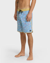 Surfsilk Scallop Ditsy 19" Boardshorts - Ashley Blue