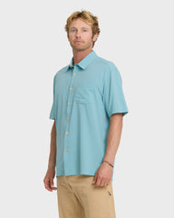 Chaser Short Sleeve Woven Shirt - Reef Waters