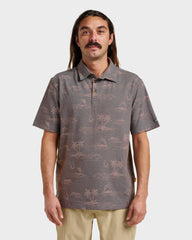 Waterman Island Daze Polo T-Shirt - Phantom Heather