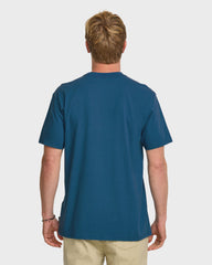 No Straight Lines Stw T-Shirt - Blue Steel