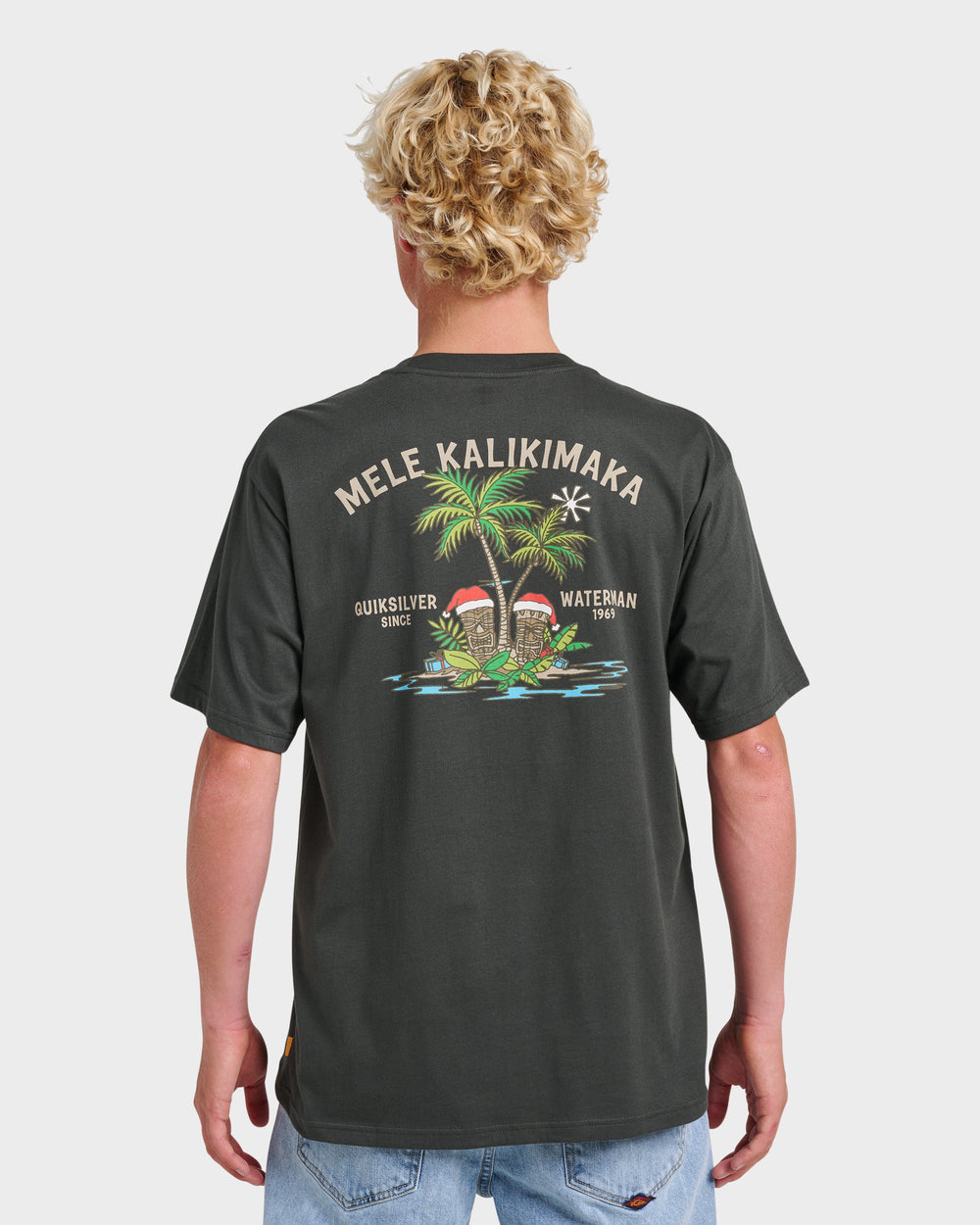 Waterman Tiki Holiday Classic T-shirt - Phantom