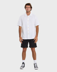 Waterman Tahiti Palms Premium Anti-Wrinkle Shirt - White