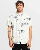 Apero Organic Classics Short Sleeve Shirt - Silver Birch Print