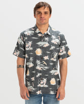 DNA Destination Island Short Sleeve Shirt - Black