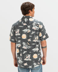 DNA Destination Island Short Sleeve Shirt - Black