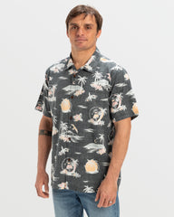 DNA Destination Island Short Sleeve Shirt - Black