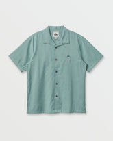 Flecky Island Short Sleeve Shirt - Jade Grey