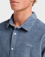 Cord Long Sleeve Shirt - China Blue