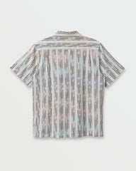 Space Dye Casual Short Sleeve Shirt - Off White