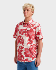 Oceanview Classic Short Sleeve Shirt - Mineral Red