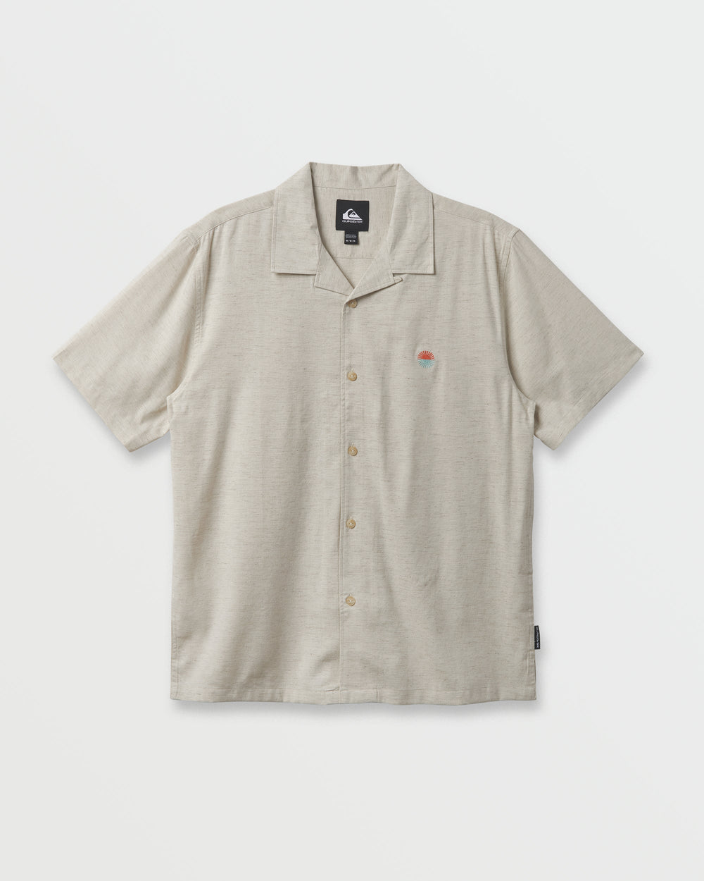 Flecky Island Short Sleeve Shirt - Silver Birch