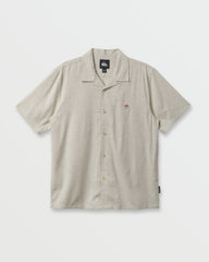 Flecky Island Short Sleeve Shirt - Silver Birch