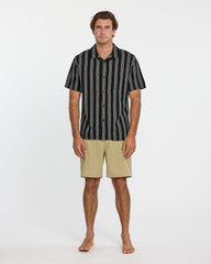 Nightfall Island Short Sleeve Shirt - Black