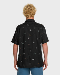 Beach Club Classic Short Sleeve Shirt - Black