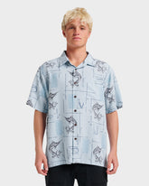 Waterman Big Day Short Sleeve Shirt - Ashley Blue