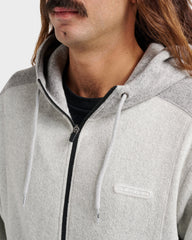 Keller Zip Hoodie - Light Gray Heather