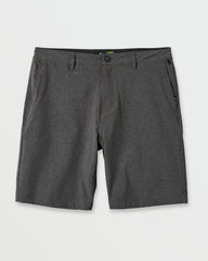 Union Heather 20" Amphibian Hybrid Shorts - Black