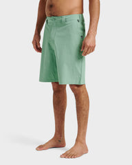 Union Heather 20" Amphibian Hybrid Shorts - Granite Green