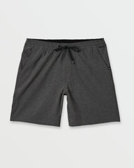 Taxer Heather Amphibian 18" Hybrid Shorts - Black