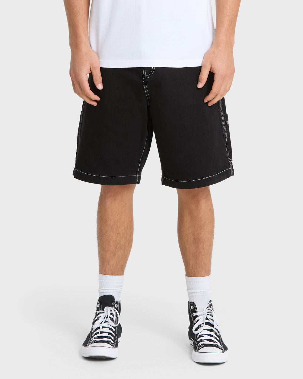 Mercury Carpenter Denim Short - Black