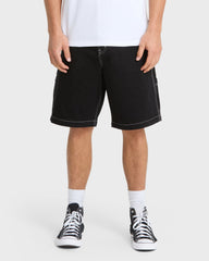Mercury Carpenter Denim Short - Black