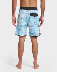 Surfsilk Tropical Surf 19" Boardshorts - Total Eclipse