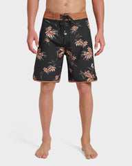 Surfsilk Costal Flora 19" Boardshorts - Black