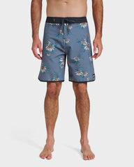Surfsilk Costal Flora 19" Boardshorts - China Blue