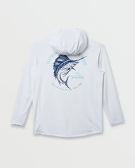 Waterman Marley Hooded Surf Tee - White