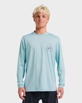 Waterman Coolbreeze Long Sleeve Surf Tee - Sterling Blue