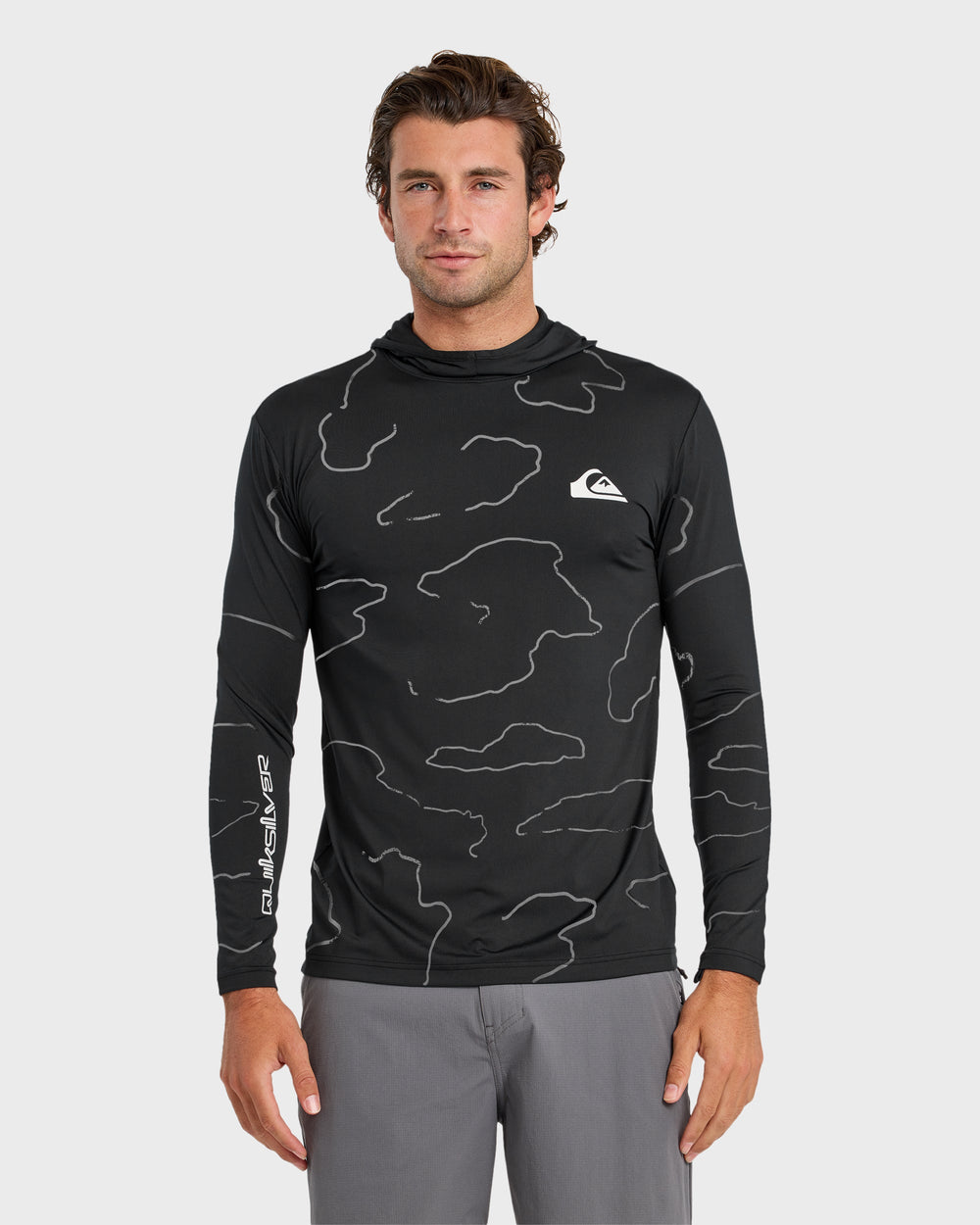 Everyday Hooded Surf Tee - Black