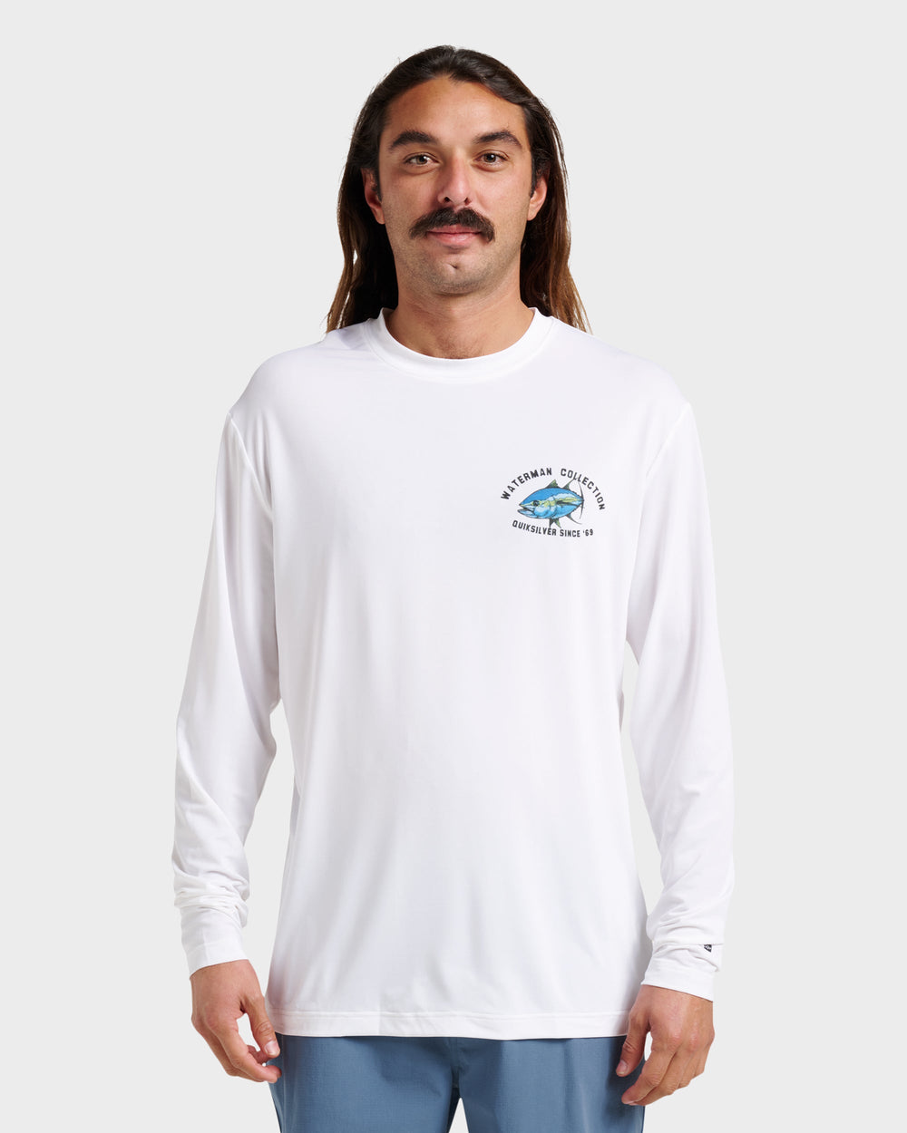 Waterman Coolbreeze Long Sleeve Surf Tee - White