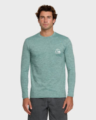 DNA Logo Surf Long Sleeve Surf Tee - Jade Heather