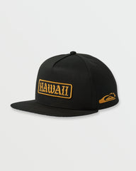 Hawaii Islands Snapback Hat - Black