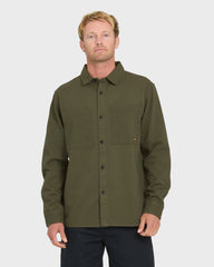 Heron Long Sleeve Shirt - Grape Leaf