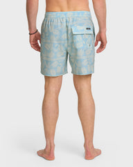 Waterman Fern Garden 17" Swim Trunks - Beach Blue