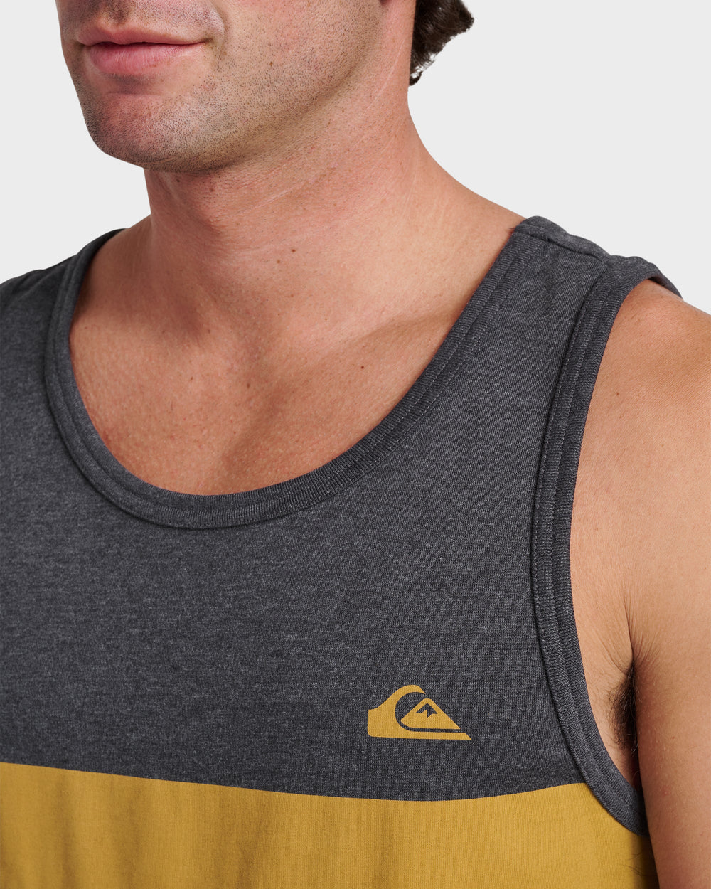 Og Stripe Tank - Charcoal Heather