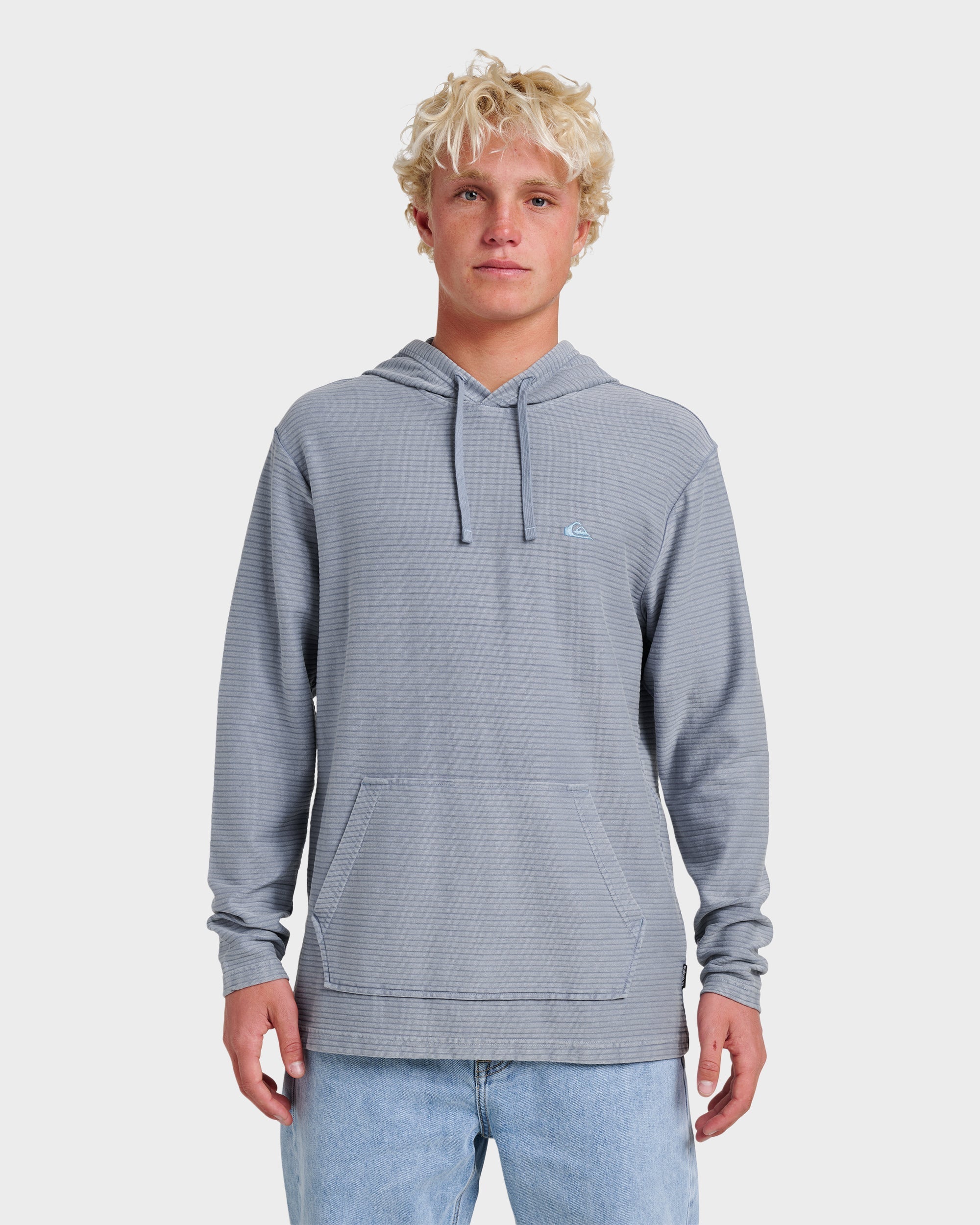 Alamitos Long Sleeve Hooded Top - China Blue