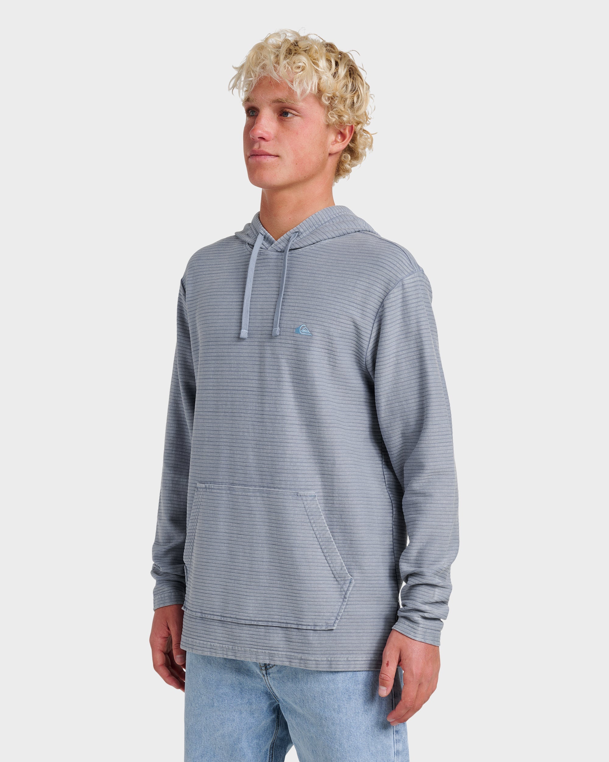 Alamitos Long Sleeve Hooded Top - China Blue