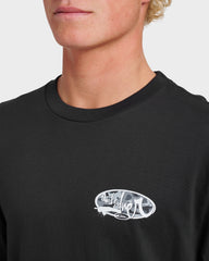 Impaired Camo Long Sleeve T-shirt - Black