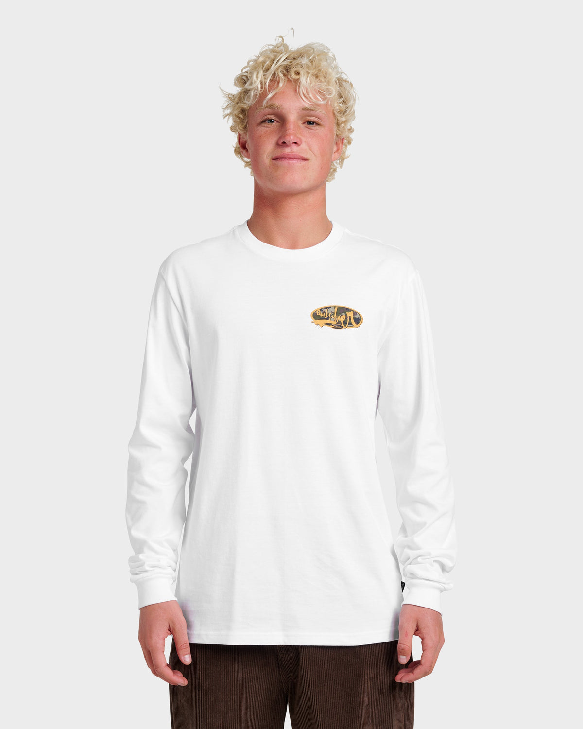 Impaired Camo Long Sleeve T-shirt - White
