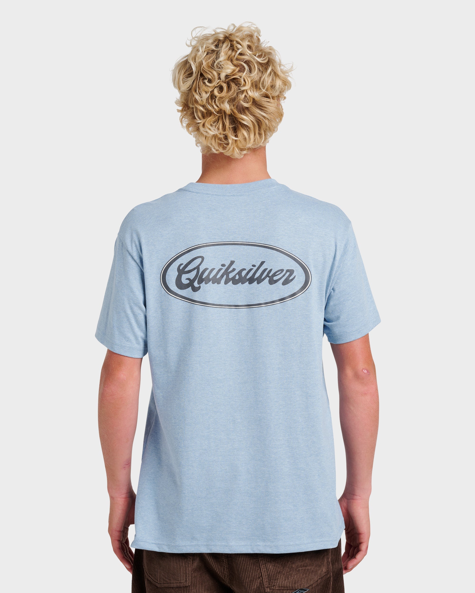 Mechanics Script Classic T-shirt - Ashley Blue Heather
